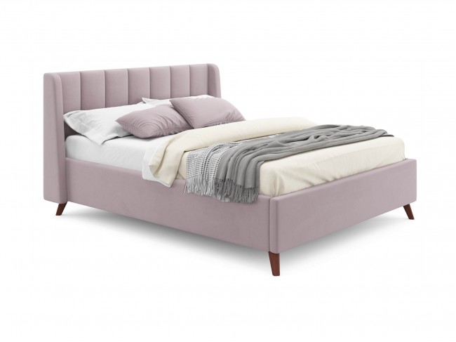 Мягкая кровать Betsi 1600 лиловый с подъемным механизмом фото
