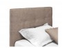 Мягкая кровать Selesta 900 кожа латте с подъемным механизмом с м фото