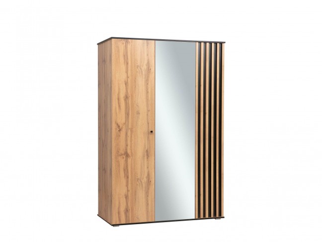 Шкаф для одежды Либерти 51.14 (опора h20) Дуб вотан/Черный фото