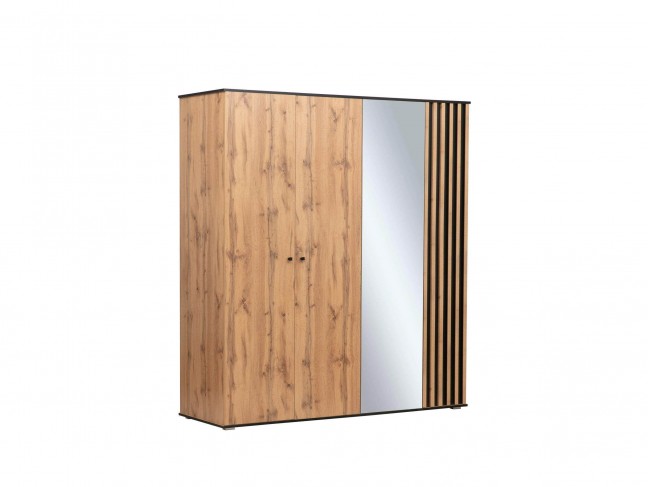 Шкаф для одежды Либерти 51.15 (опора h20) Дуб вотан/Черный фото