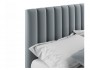 Мягкая кровать Olivia 1800 серая с подъемным механизмом недорого