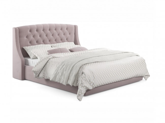 Мягкая кровать "Stefani" 1400 лиловая с подъемным меха фото