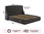 Мягкая кровать Stefani 1600 шоколад с подъемным механизмом от производителя