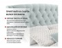 Мягкая кровать Stefani 1600 мята пастель с подъемным механизмом  купить