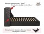 Мягкая кровать Stefani 1800 шоколад с подъемным механизмом с орт недорого