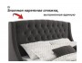 Мягкая кровать Stefani 1400 шоколад с ортопедическим основанием от производителя