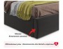 Мягкая кровать Stefani 1800 шоколад с ортопедическим основанием недорого