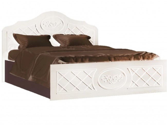 Престиж Кровать 140 (Венге шоколад / Жемчуг) фото