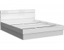Челси Кровать 1,4м (Белый глянец холодный, белый) (Графит, Графи недорого