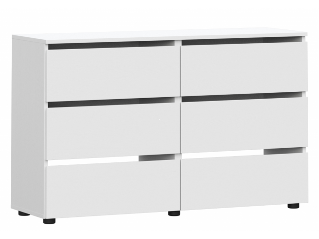 Валенсия белый текстурный Комод фото