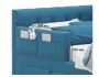 Односпальная кровать-тахта Afelia с ящиками и бортиком 900 синяя от производителя