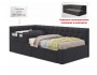 Односпальная кровать-тахта Afelia с ящиками и бортиком 900 темна недорого