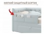 Односпальная кровать-тахта Afelia с ящиками и бортиком 900 мята  распродажа