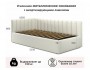 Мягкая кровать Milena с бортиком 900 беж с подъемным механизмом от производителя