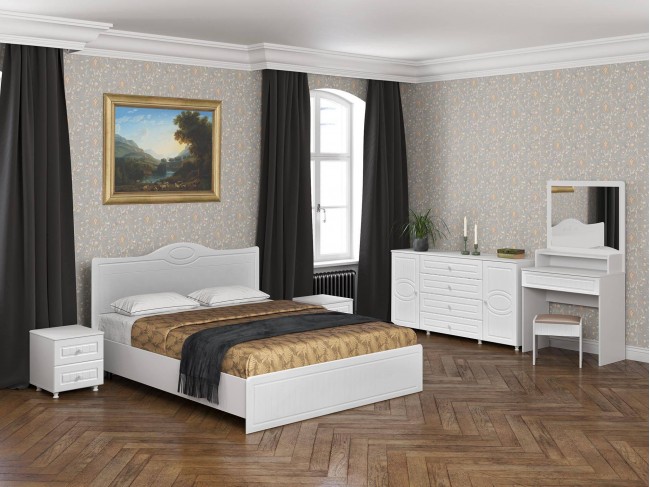 Спальня Монако-5 белое дерево фото