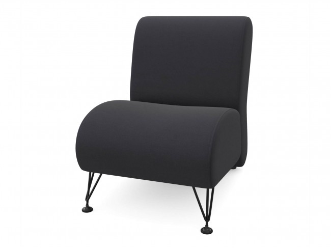 Мягкое дизайнерское кресло Pati темный фото