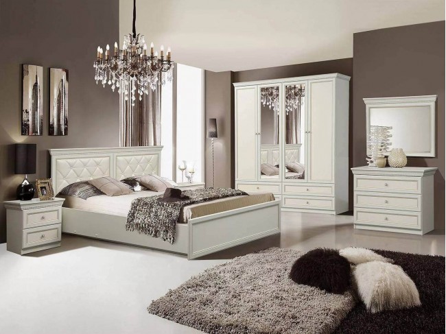 Спальня Эльмира-1 белый фото