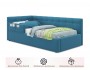 Односпальная кровать-тахта Bonna 900 с защитным бортиком синяя и от производителя