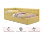 Односпальная кровать-тахта Bonna 900 с защитным бортиком желтая  недорого