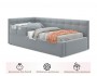 Односпальная кровать-тахта Bonna 900 с защитным бортиком серая и купить