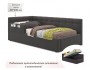 Односпальная кровать-тахта Bonna 900 с защитным бортиком шоколад от производителя