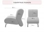 Мягкое дизайнерское кресло Pati букле светло-серый распродажа