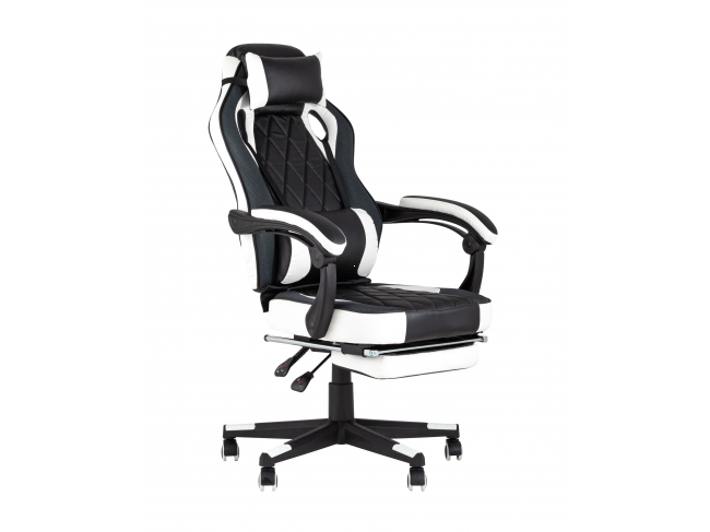 Кресло игровое Stool Group TopChairs Virage Черный/Белый фото
