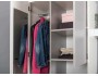 Торонто шкаф для одежды 13.333 Белый/Серый недорого