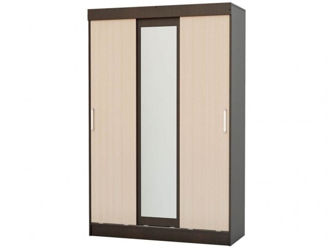 Басямиф Шкаф-купе (Венге / дуб беленый) фото