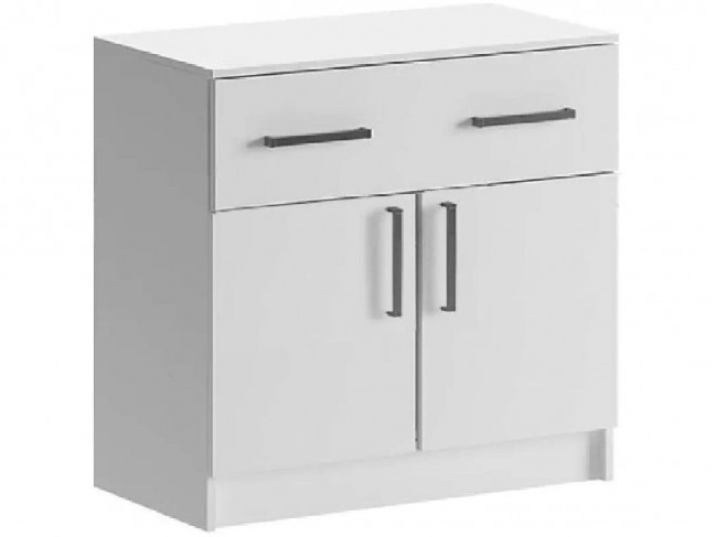 Комод 1 ящик 2 двери (Белый) фото