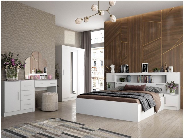 Модульная спальня Басямиф, композиция 2 (Белый) фото