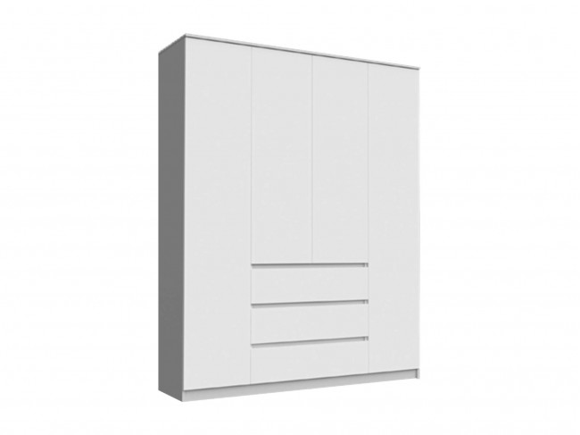 Челси Шкаф 1600 (Белый глянец, Белый) фото
