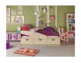 Детская кровать Дельфин 80х160 (Розовый металлик, Крафт белый) распродажа
