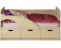 Кровать Дельфин №1 1,6*0,8м (Шарли Pink/Дуб Крафт Белый) (Сирене купить