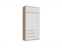 Челси Шкаф 1200 + антресоль 1200 (Белый глянец, Белый) недорого