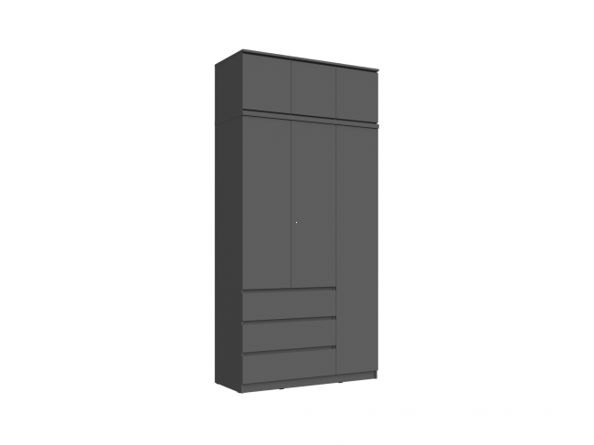 Челси Шкаф 1200 + антресоль 1200 (Белый глянец, Дуб Сонома) фото