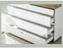 Фиджи Комод 1200 с 4 ящиками (Дуб Золотой/Белый) распродажа