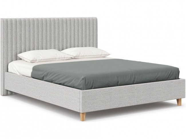 Бари Кровать двуспальная 1600 мягкая с подъёмным механизмом (Сер фото