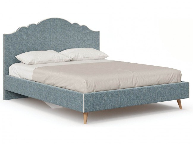 Ариана Кровать 1600 с кроватным основанием (Голубой/Бежевый) фото
