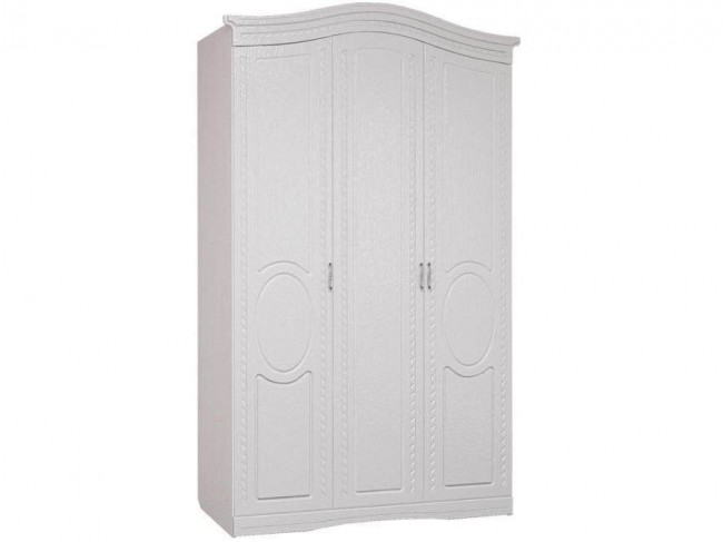 ГЕРТРУДА М2 шкаф 3-х дверный белая лиственница/ясень жемчужный фото