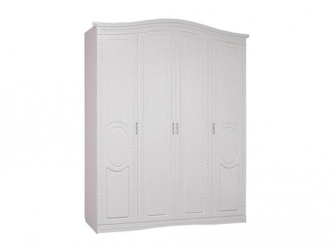ГЕРТРУДА М1 шкаф 4-х дверный белая лиственница/ясень жемчужный фото