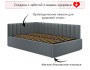 Мягкая кровать Milena 1200 серая с подъемным механизмом от производителя