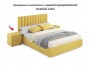 Мягкая кровать Olivia 1600 желтая с ящиками распродажа