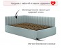 Мягкая кровать Milena 1200 мята пастель с подъемным механизмом распродажа