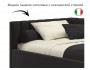 Мягкая кровать Milena 1200 шоколад с подъемным механизмом купить