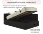 Мягкая кровать Milena 1200 шоколад с подъемным механизмом распродажа