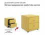 Мягкая кровать Verona 1600 желтая с ящиками распродажа