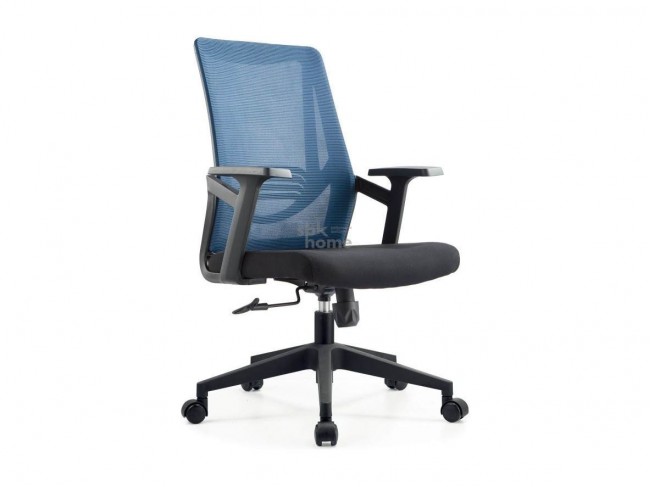 Кресло офисное,вращающееся LJ-2201В BLUE+BLACK (610*500*1070), L фото