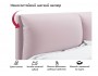 Мягкая кровать Vita 1600 лиловая с подъемным механизмом купить
