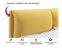 Мягкая кровать Vita 1600 желтая с подъемным механизмом распродажа